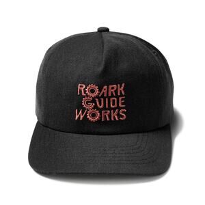 NWT Roark Guide Works 5 Panel Hat in Black, Adjustable